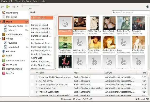 banshee Music Player for PC