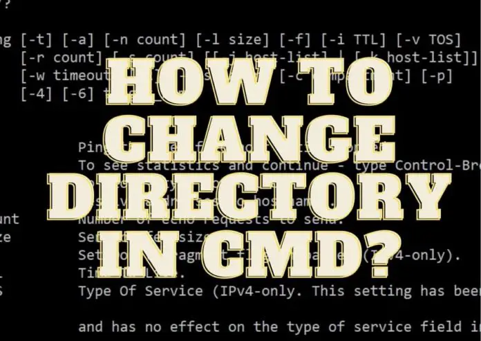 Command Prompt How to Change Directory in cmd