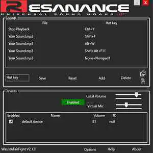 Resanance Soundboard Software