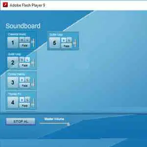 Soundboard powered by Flash Player