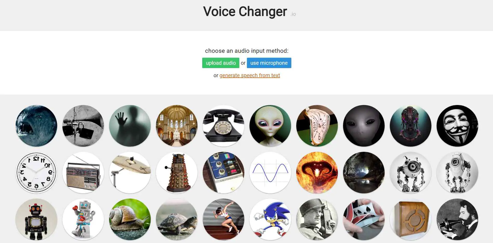 VoiceChanger.io is yet another online tool for transforming your voice.